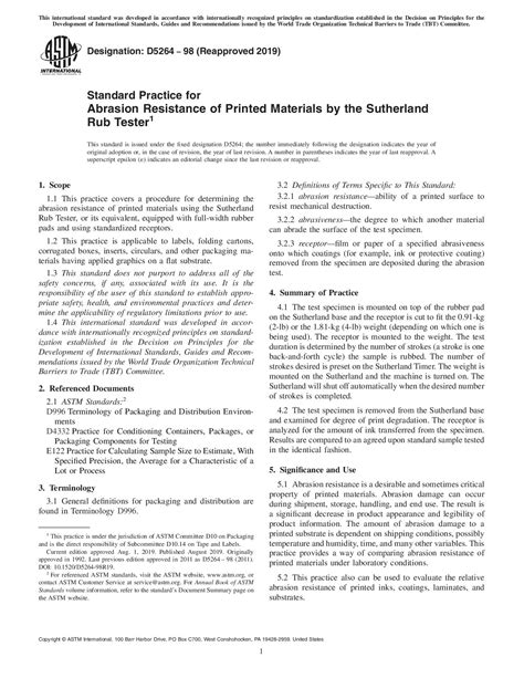 astm standard for scuff test|astm d5264 standard practice.